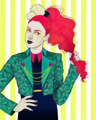 Poison Ivy: Vogue Gallery by Celeste Pille Digital print Limited edition of 14 8" x 10" $20